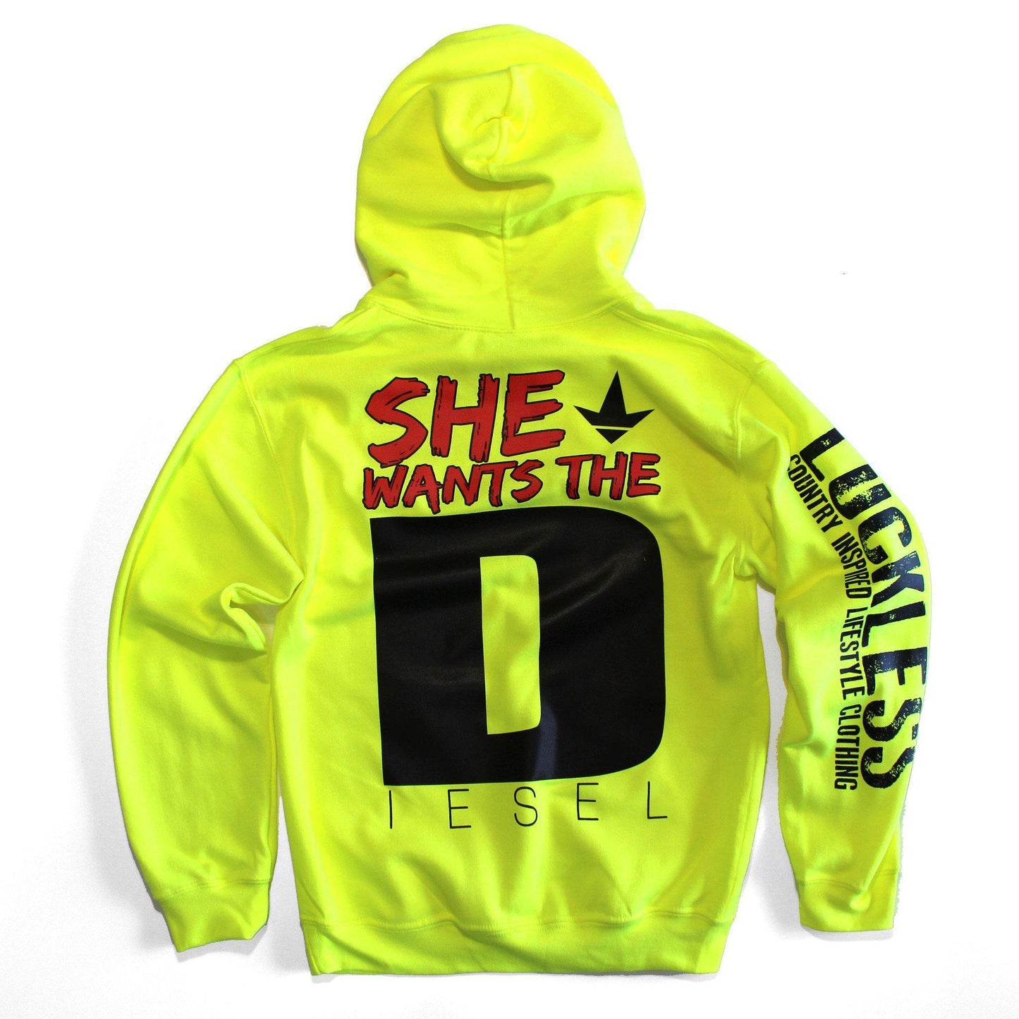 She Wants the Diesel | Funny Men's and Women's Black Country Hoodie