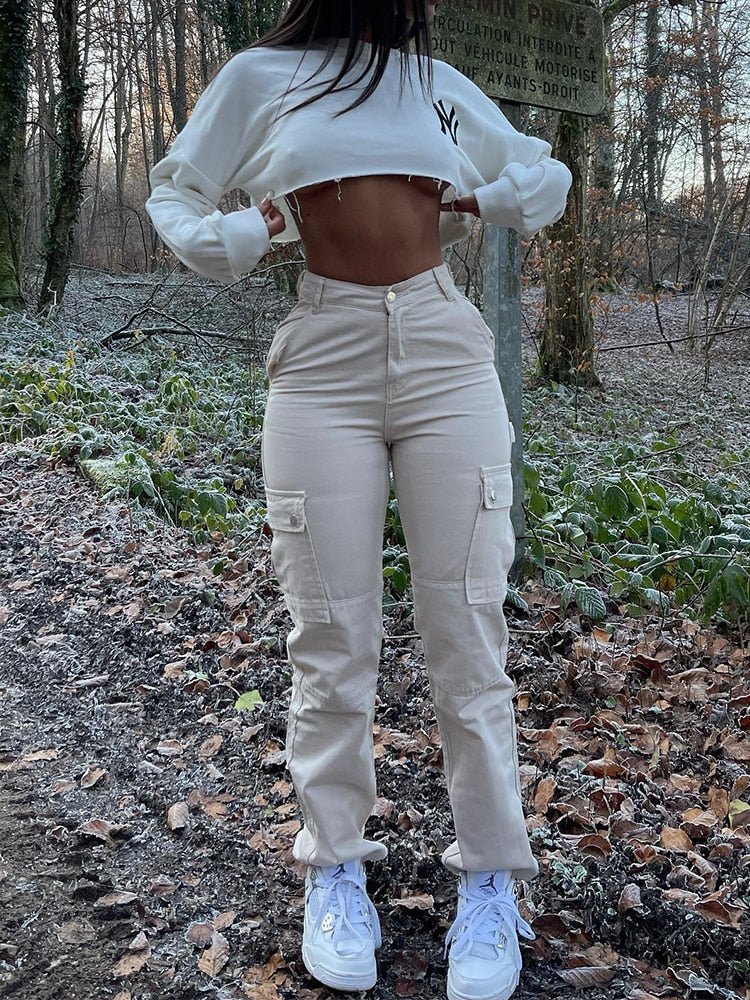 High Waist Cargo Pants Stylish - Structured DifferentlyHigh Waist Cargo Pants Stylish844609_MS422002High Waist Cargo Pants Stylish