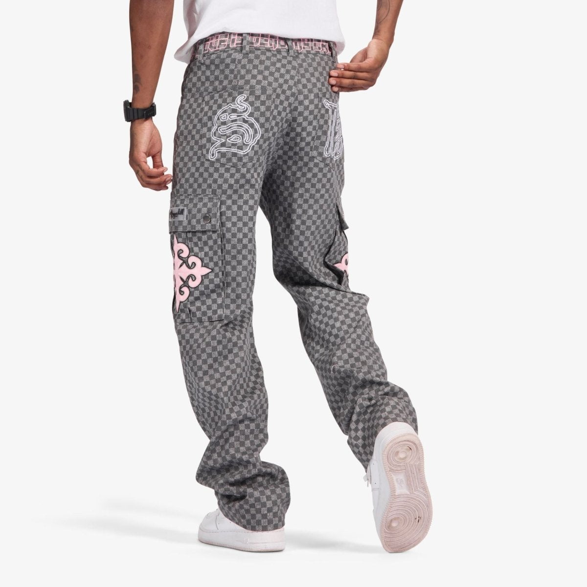Sugarhill Darling Cargo Pants - Grey Grid - Structured DifferentlySugarhill Darling Cargo Pants - Grey GridJeansSH26-SPR1-58545854574550Sugarhill Darling Cargo Pants - Grey Grid