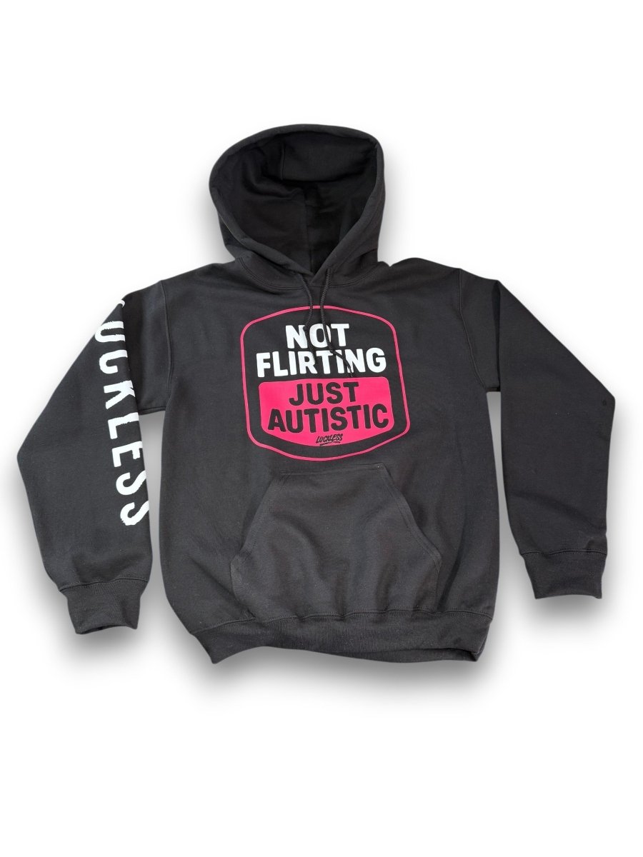 Not Flirting Hoodie - Structured DifferentlyNot Flirting HoodieHoodieG185-Black-NotFlirting-Black/Orange-SMNot Flirting Hoodie