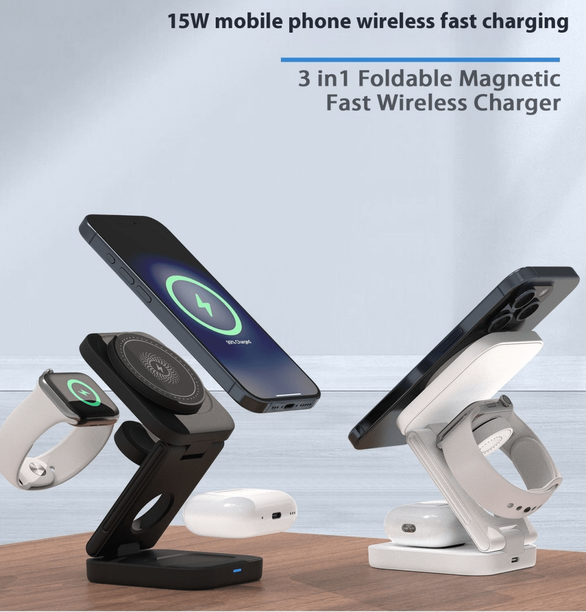 3 IN 1 FOLDABLE WIRELESS CHARGER - Structured Differently3 IN 1 FOLDABLE WIRELESS CHARGERRBNMA4VNI3 IN 1 FOLDABLE WIRELESS CHARGER