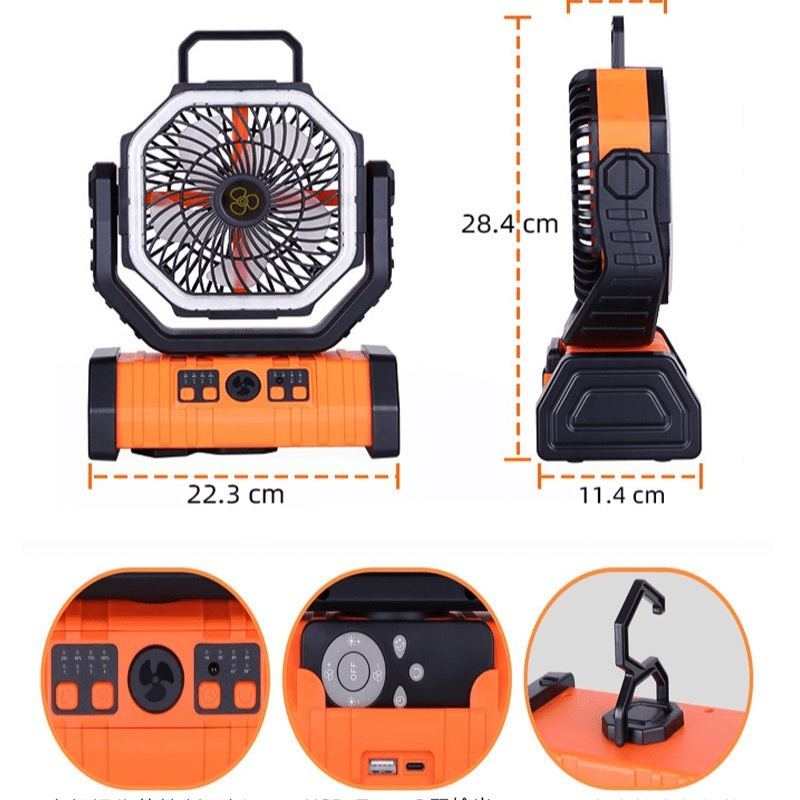 Outdoor Household Power Bank LED Light Camping Fan - Structured DifferentlyOutdoor Household Power Bank LED Light Camping FanED35HTEH7Outdoor Household Power Bank LED Light Camping Fan