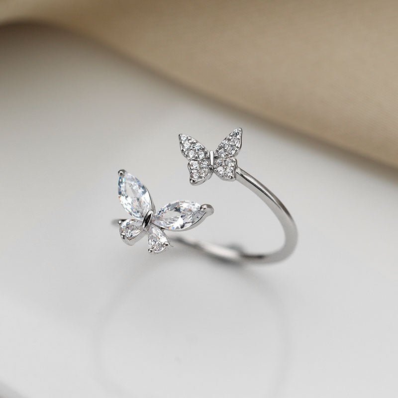 S925 Sterling Silver Butterfly Ring for Women - Structured DifferentlyS925 Sterling Silver Butterfly Ring for Women1789107878594617345S925 Sterling Silver Butterfly Ring for Women