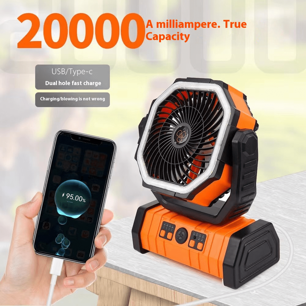 Outdoor Household Power Bank LED Light Camping Fan - Structured DifferentlyOutdoor Household Power Bank LED Light Camping FanED35HTEH7Outdoor Household Power Bank LED Light Camping Fan