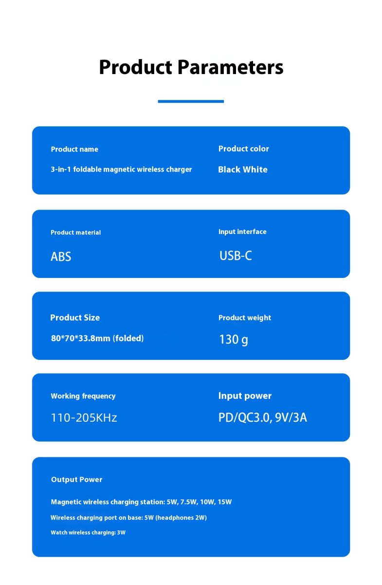 3 IN 1 FOLDABLE WIRELESS CHARGER - Structured Differently3 IN 1 FOLDABLE WIRELESS CHARGERRBNMA4VNI3 IN 1 FOLDABLE WIRELESS CHARGER