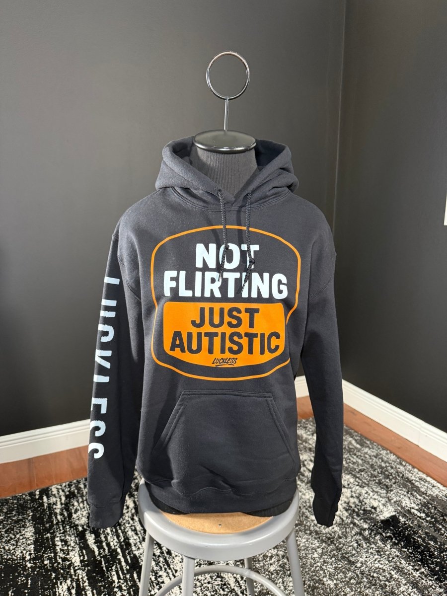 Not Flirting Hoodie - Structured DifferentlyNot Flirting HoodieHoodieG185-Black-NotFlirting-Black/Orange-SMNot Flirting Hoodie