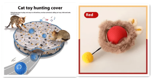 PurrPlay Self - Rolling Cat Toy Ball - Structured DifferentlyPurrPlay Self - Rolling Cat Toy BallJH81RYKBLPurrPlay Self - Rolling Cat Toy Ball