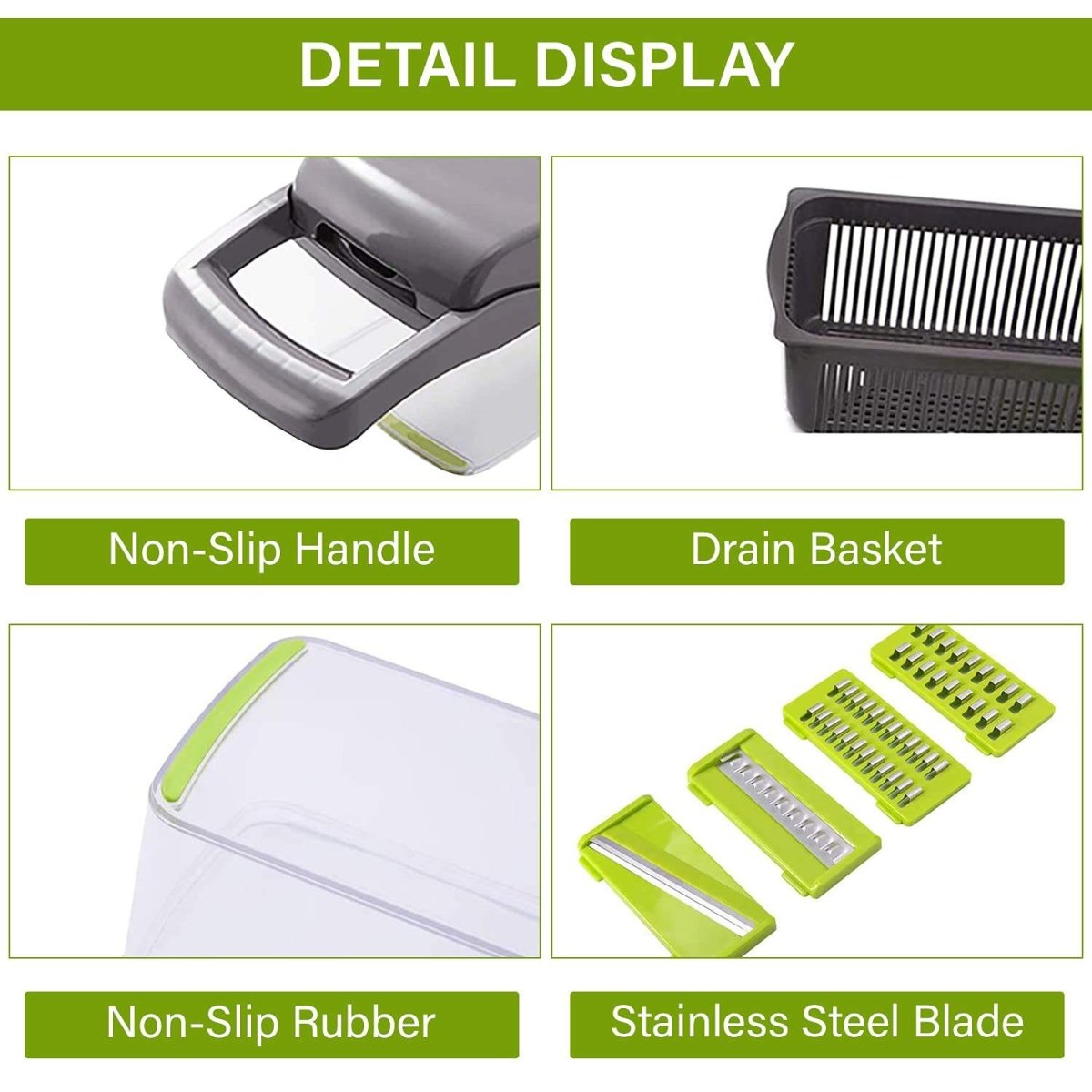 Vegetable Chopper Kitchen - Structured DifferentlyVegetable Chopper KitchenCJCJ1592512-Green with blackVegetable Chopper Kitchen