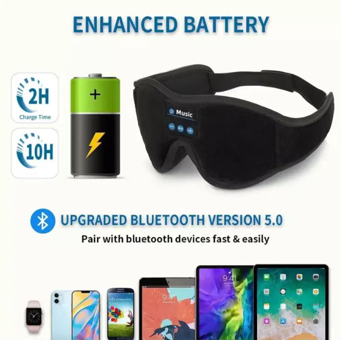 3D Eye Mask Bluetooth 50 Unlimited Music Stereo - Structured Differently3D Eye Mask Bluetooth 50 Unlimited Music StereoDQLQAKQCQ3D Eye Mask Bluetooth 50 Unlimited Music Stereo