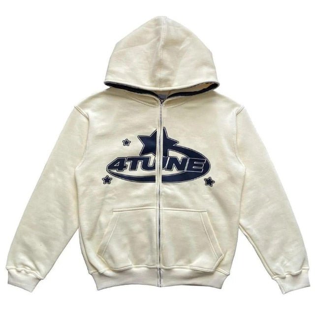 Star Printed Zip Up Hoodies - Structured DifferentlyStar Printed Zip Up Hoodies788597_3H7PKR1Star Printed Zip Up Hoodies