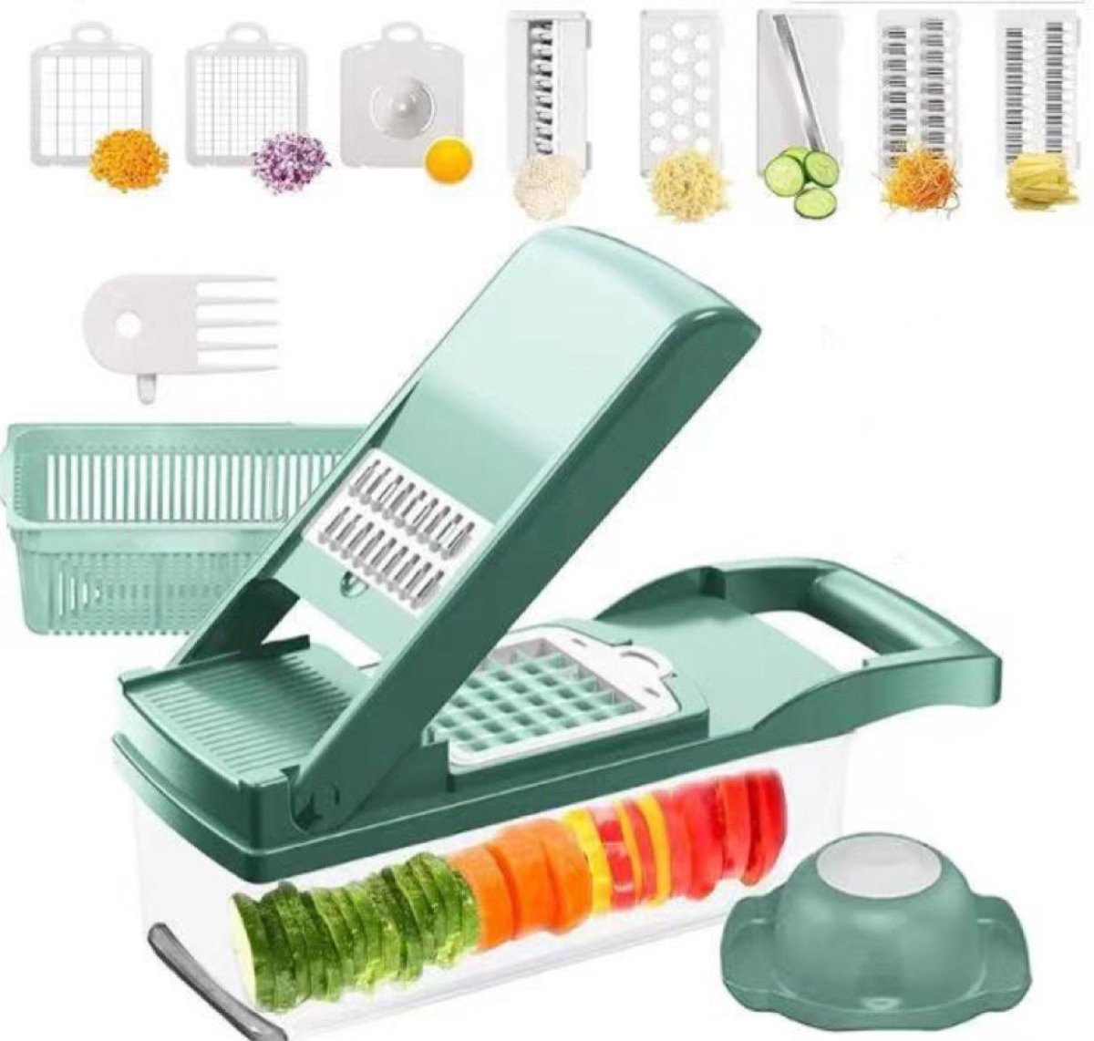 Vegetable Chopper Kitchen - Structured DifferentlyVegetable Chopper KitchenCJCJ1592512-Green with blackVegetable Chopper Kitchen