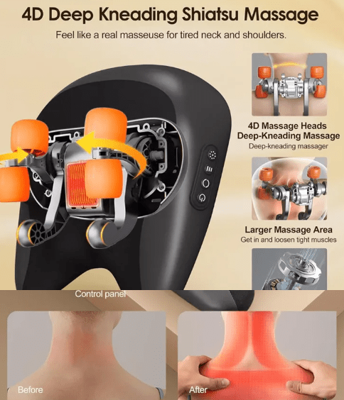 Neck & Shoulder Massage Pillow - Structured DifferentlyNeck & Shoulder Massage PillowIEHZEVZW2Neck & Shoulder Massage Pillow