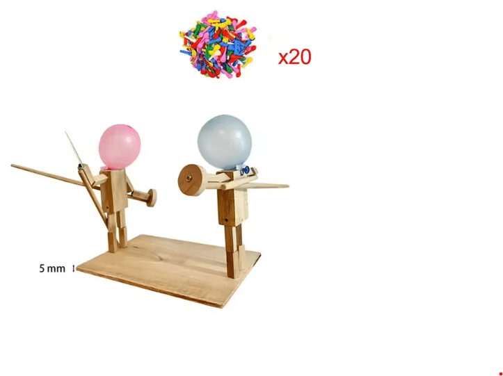 Handmade Balloon Heads Wooden Fighter Puppets - Structured DifferentlyHandmade Balloon Heads Wooden Fighter PuppetsK783VIVD9Handmade Balloon Heads Wooden Fighter Puppets