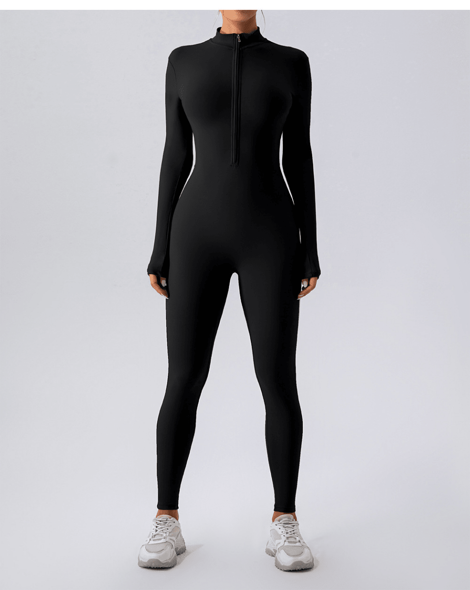 Fleece - Lined Yoga Jumpsuit - Structured DifferentlyFleece - Lined Yoga JumpsuitW6P7DA9Y4Fleece - Lined Yoga Jumpsuit