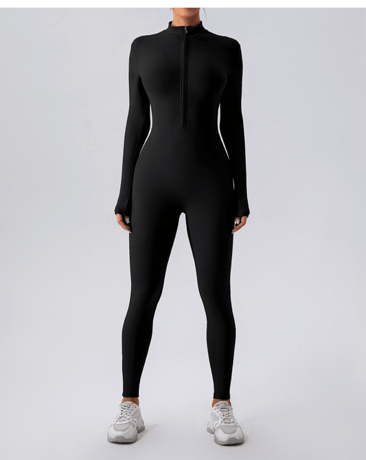 Fleece - Lined Yoga Jumpsuit - Structured DifferentlyFleece - Lined Yoga JumpsuitW6P7DA9Y4Fleece - Lined Yoga Jumpsuit
