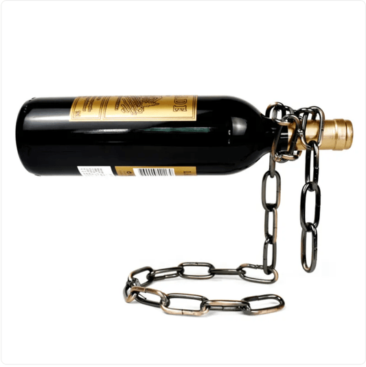 Suspension Chain Wine Rack Metal Holder - Structured DifferentlySuspension Chain Wine Rack Metal HolderO9VXT5GRTSuspension Chain Wine Rack Metal Holder