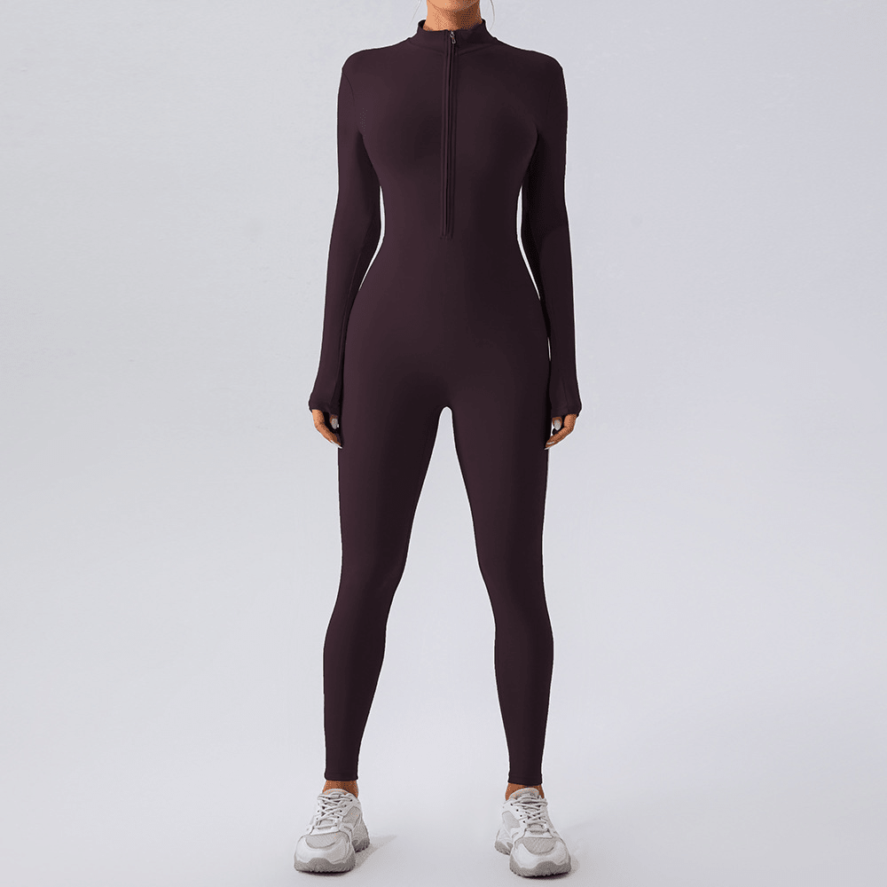 Fleece - Lined Yoga Jumpsuit - Structured DifferentlyFleece - Lined Yoga JumpsuitNINYGA82WFleece - Lined Yoga Jumpsuit